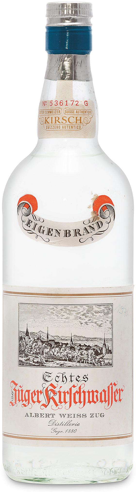 Eigenbrand Zuger Kirschwasser, Albert Weiss