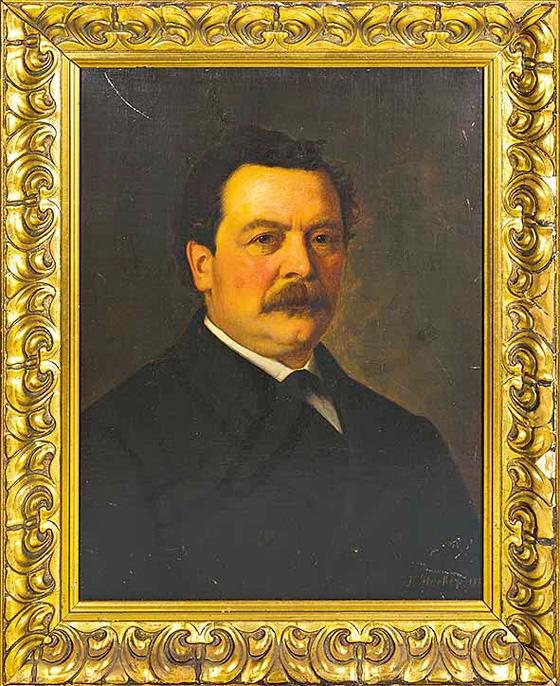 Ölgemälde von F. X. Dettling, 1885